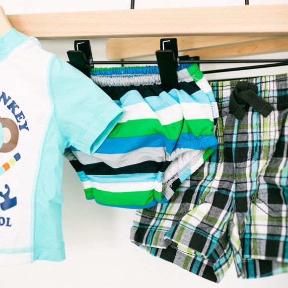 Baby Boy Swim Lot Rash Guard, Diaper, babyGap 0-3 - Picture 4 of 5